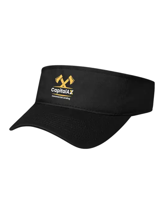 Black Cap Visor w/CapitalAx Logo