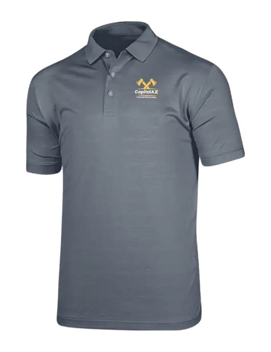 Callaway Vibrant Light Grey Ventilated Polo w/CapitalAx Logo