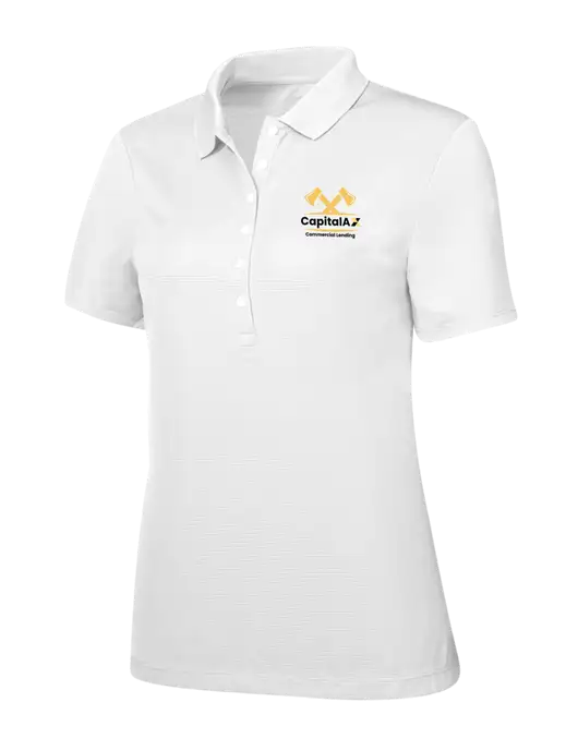 Callaway Womens Ottoman Bright White Polo w/CapitalAx Logo