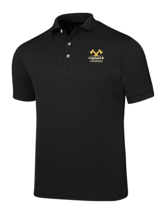 Callaway Ottoman Black Polo w/CapitalAx Logo