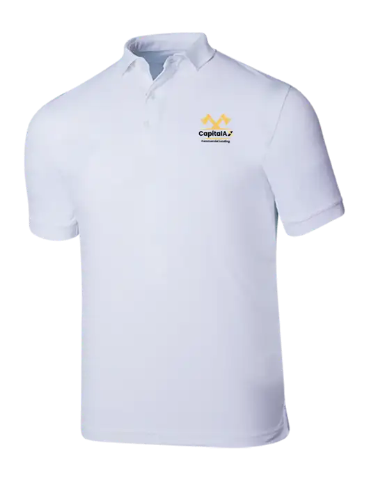 Callaway Ottoman Bright White Polo w/CapitalAx Logo