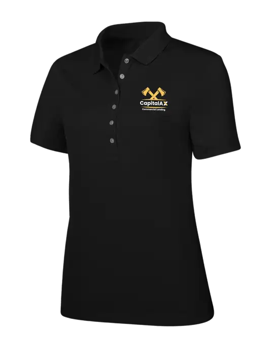 Callaway Womens Ottoman Black Polo w/CapitalAx Logo