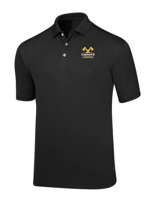 Callaway Core Black Performance Polo w/CapitalAx Logo