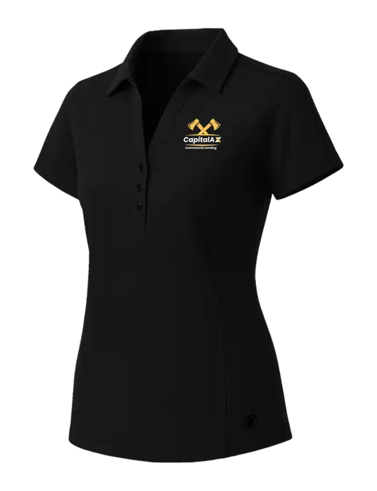 OGIO Womens Blacktop ONYX Polo w/CapitalAx Logo