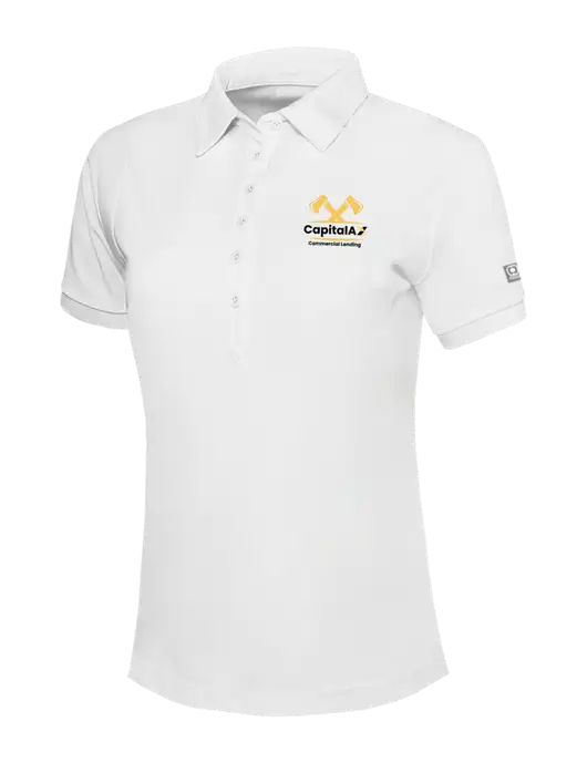 OGIO Womens Bright White Jewel Polo w/CapitalAx Logo
