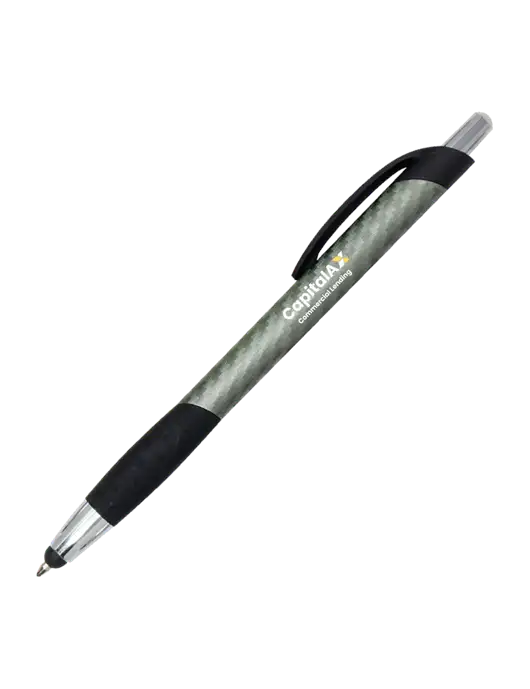 Sunray Gunmetal Stylus Pen w/CapitalAx Logo