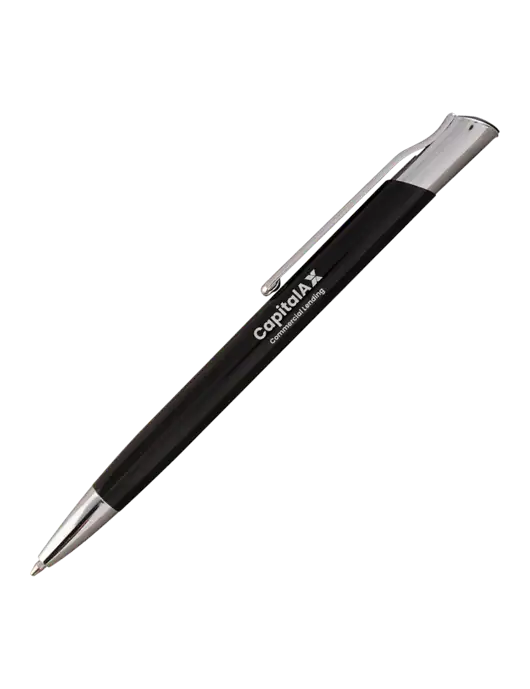 San Malo Black Pen - Black Ink w/CapitalAx Logo