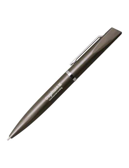 Santos Gunmetal Pen - Black Ink w/CapitalAx Logo