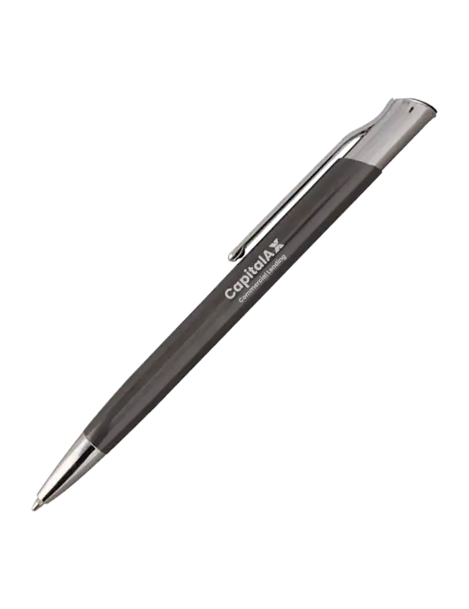 San Malo Gunmetal Pen - Black Ink w/CapitalAx Logo
