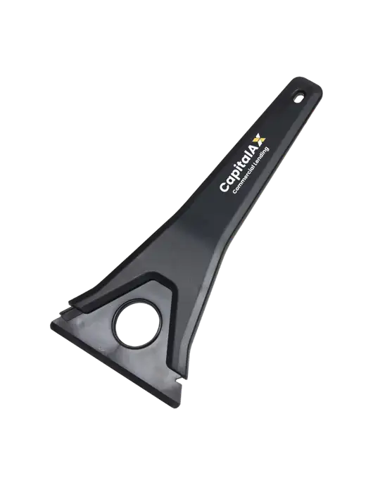 TriBlade Black Windshield Scraper w/CapitalAx Logo