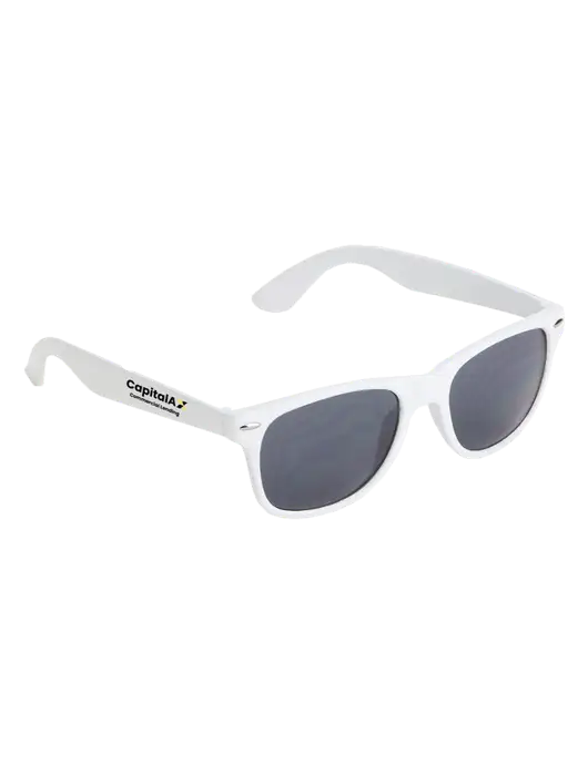 Daytona White Sunglasses w/CapitalAx Logo