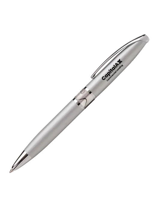 Illusion Silver Pen - Black Ink w/CapitalAx Logo
