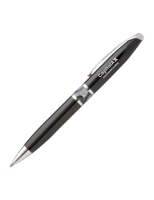 Illusion Black Pen - Black Ink w/CapitalAx Logo