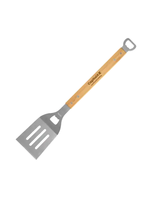Bamboo BBQ Spatula w/CapitalAx Logo