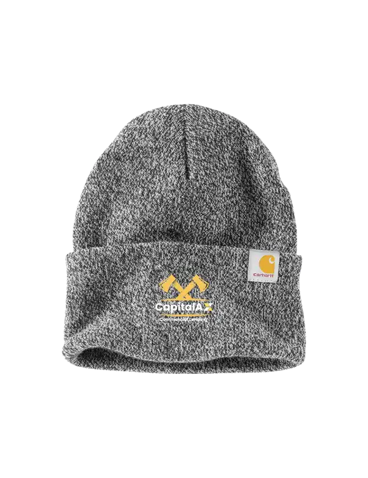 Carhartt Medium Grey Heather Watch Cap 2.0 w/CapitalAx Logo