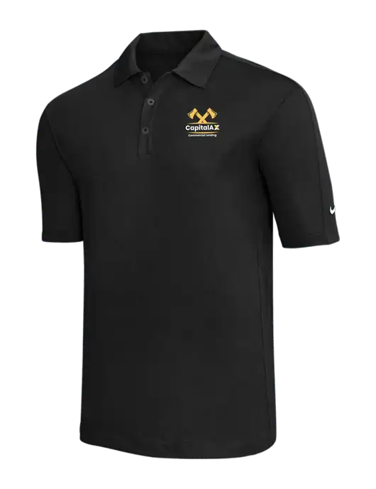 Nike Black Tech Sport Dri-FIT Polo w/CapitalAx Logo