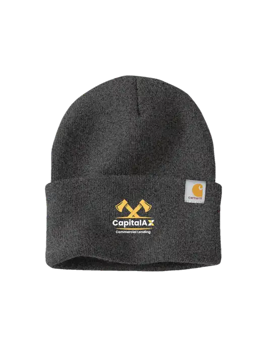 Carhartt Dark Grey Watch Cap 2.0 w/CapitalAx Logo