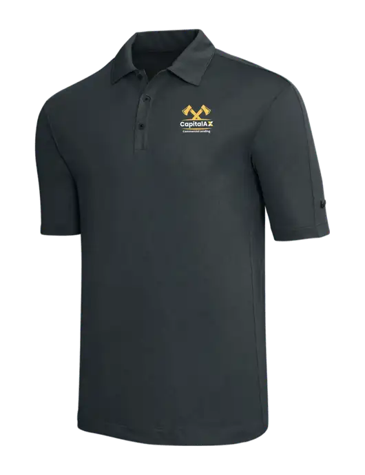 Nike Dark Grey Tech Sport Dri-FIT Polo w/CapitalAx Logo