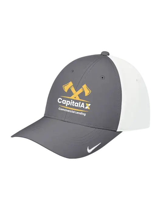 Nike Dark Grey/White Dri-FIT Legacy Cap w/CapitalAx Logo