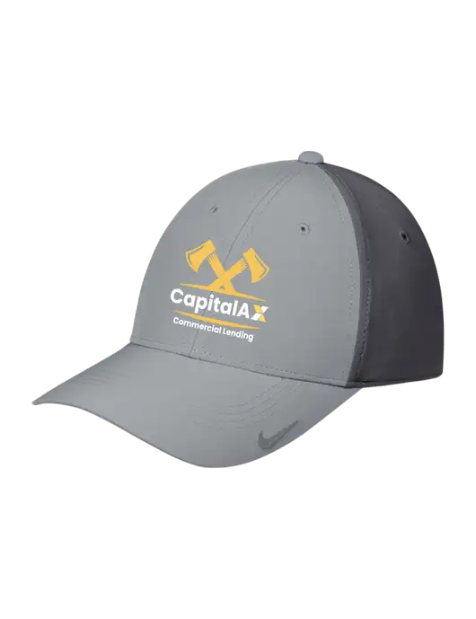 Nike Light Grey/Dark Grey Dri-FIT Legacy Cap w/CapitalAx Logo