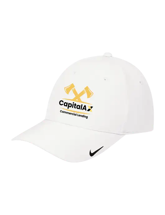 Nike White Dri-FIT Legacy Cap w/CapitalAx Logo