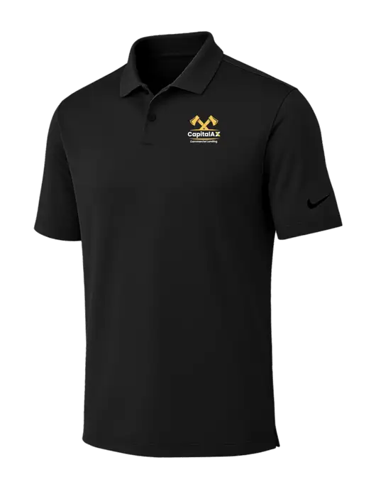 Nike Black Dri-FIT Vapor Polo w/CapitalAx Logo
