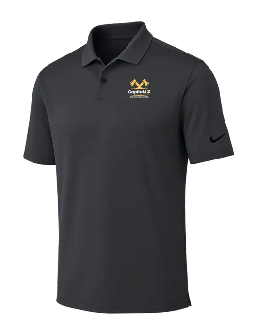 Nike Dark Grey Dri-FIT Vapor Polo w/CapitalAx Logo