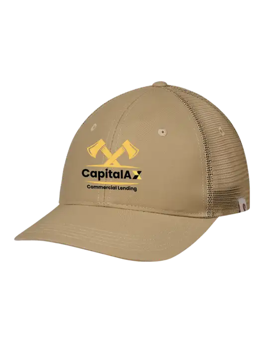 Carhartt Dark Tan Trucker Rugged Pro Series Cap w/CapitalAx Logo