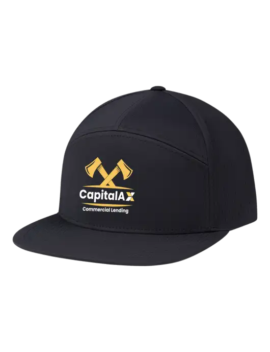 Richardson Black Cannon Cap w/CapitalAx Logo