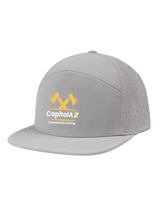 Richardson Light Grey Cannon Cap w/CapitalAx Logo